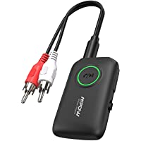 Mpow Transmisor y Receptor 2 en 1- Adaptador Bluetooth 5.0 con Baja Latencia AptX- Transmisor Bluetooth de Música aptX…